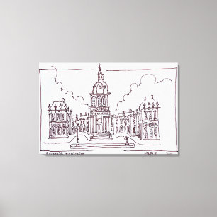 L'Academie Francaise   Seine, Paris Leinwanddruck