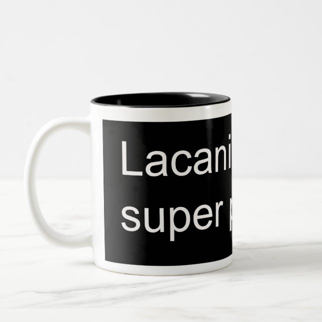 Lacanian Super Predator Zweifarbige Tasse (Links)