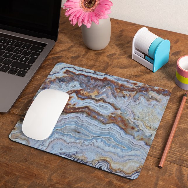 Lace Agate Rock Muster Mousepad (In Situ)
