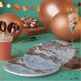 Lace Agate Rock Muster Pappteller