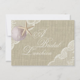 Lace and Starfish Bridal Luncheon Einladung