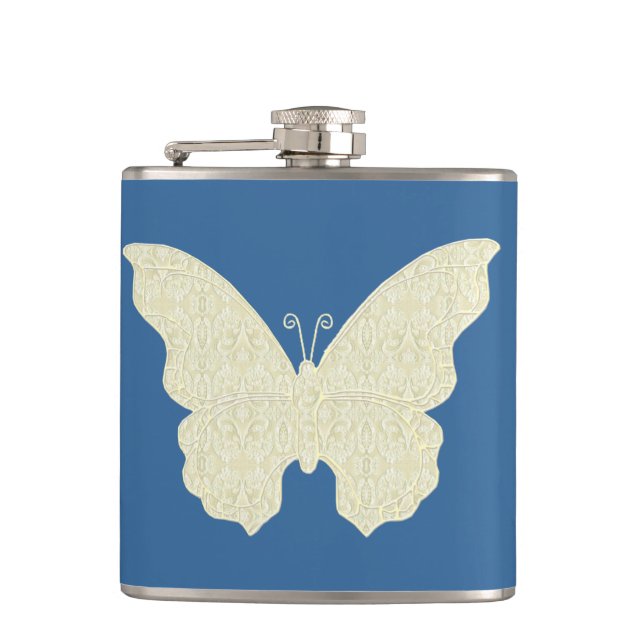 Lace Butterfly Flask Flachmann (Vorderseite)