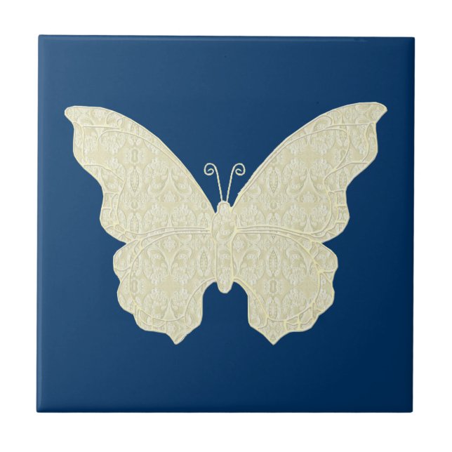 Lace Butterfly Tile Fliese (Vorderseite)