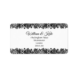Lace Custom Wedding Rücksendeadressen-Aufklebers Adressaufkleber