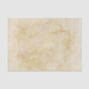 Lace Decoupage Vintag Ephemera Blumenschrift Seidenpapier