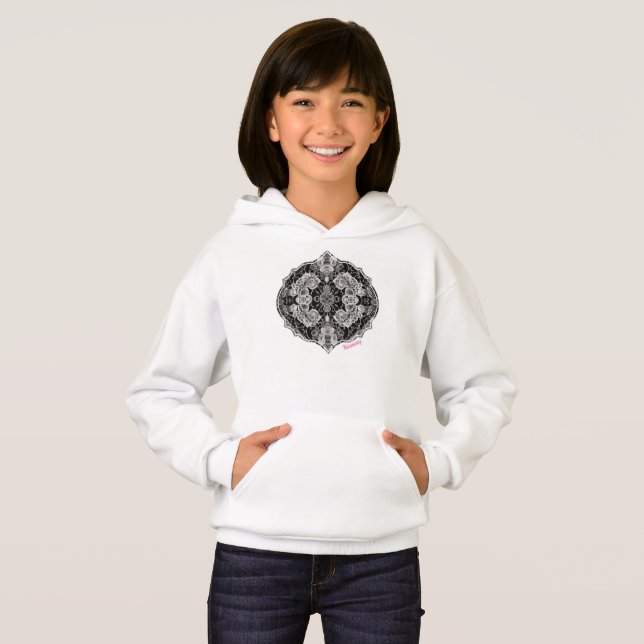 Lace Floral Harmony Hoodie (Vorne ganz)
