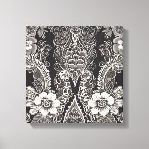 Lace Floral Harmony Leinwanddruck