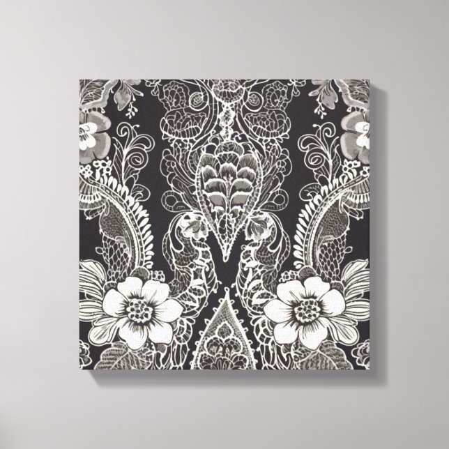 Lace Floral Harmony Leinwanddruck (Vorderseite)
