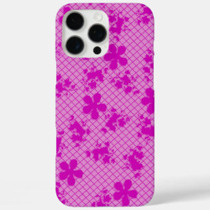 Lace Hot Pink Floral Samsung Galaxy S6, Tough iPhone 16 Pro Max Hülle