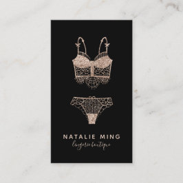 Lace Lingerie Boutique Logo Visitenkarte