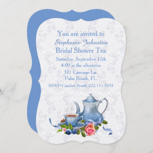 Lace Look Brautparty Tee Party Einladung