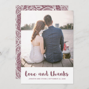 Lace Look Mauve Wedding Danke Foto