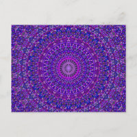 Lace Mandala in Purple and Blue