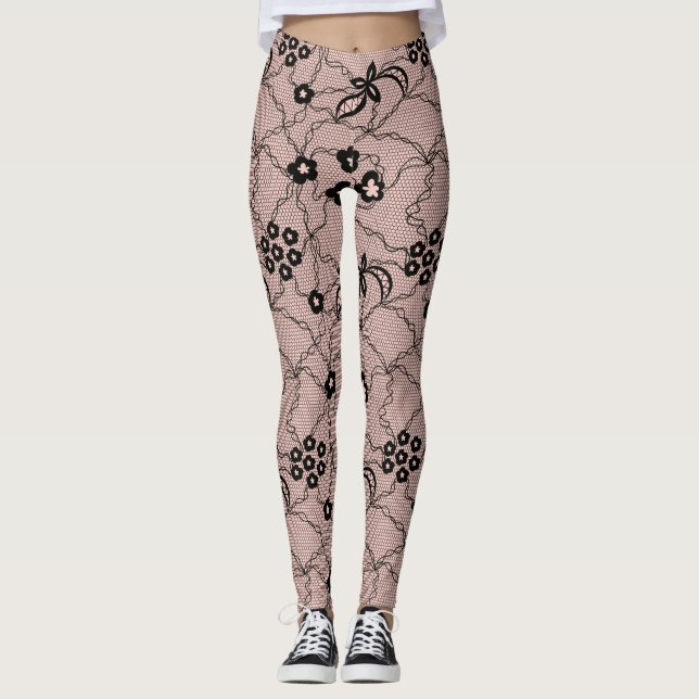Lace Pattern Leggings (Vorderseite)