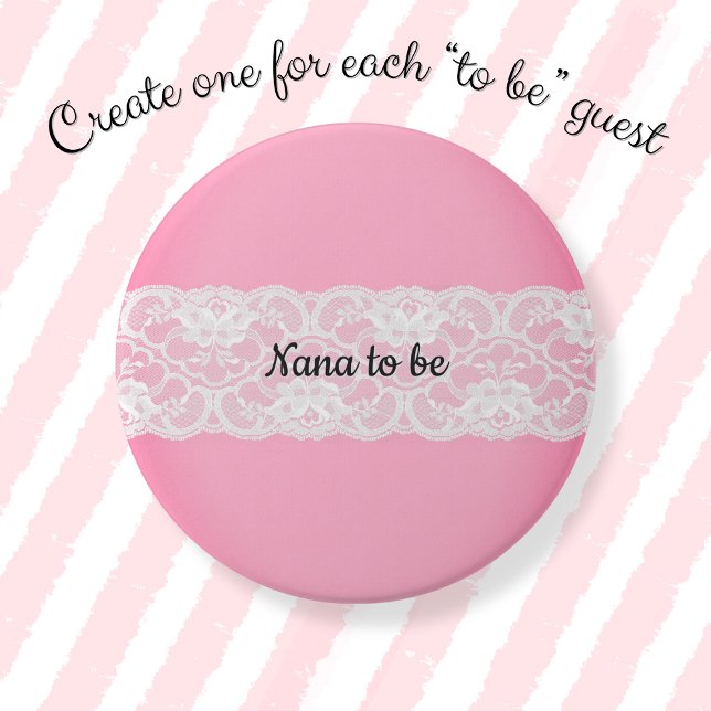 Lace Pink Nana zu sein Button (Von Creator hochgeladen)