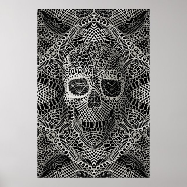 Lace Skull Poster (Vorne)