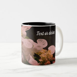 Lacecap Hydrangea Blume Personalisiert Zweifarbige Tasse
