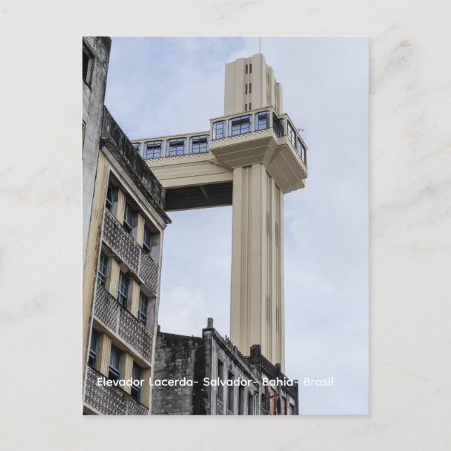 Lacerda Elevator and Historical Architecture of Sa Postkarte (Vorderseite)