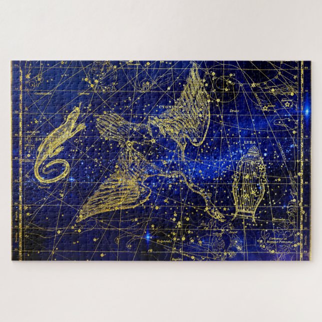Lacerta Constellation. Puzzle (Horizontal)