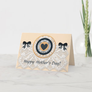 Lacey Happy Mother's Day Card mit Herz & Bows Feiertagskarte