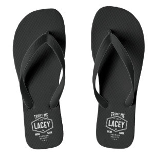 Lacey Personalisiert Name Birthday Flip Flops