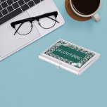 Lacey Steel Aquamarin Visitenkarten Dose<br><div class="desc">Deluxeforms verfügt über aquamarine Visitenkarten-Inhaber aus Lacey Steel. Ideal als Logo für Geschäftsinhaber oder jeden.</div>