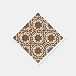 Lacey Vintage Christmas Holly, Berries, Blume Serviette