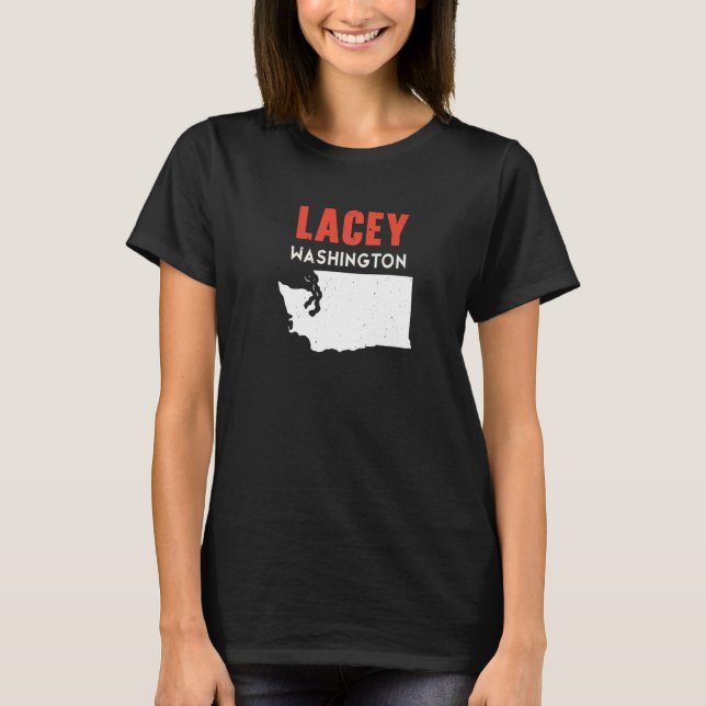 Lacey Washington USA State America Travel Washingt T-Shirt (Vorderseite)