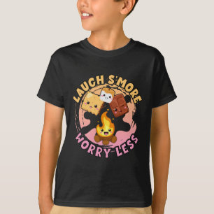 Lach mehr, sorge dich weniger Wochenend-Clamping-K T-Shirt