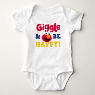 Lach und sei glücklich Elmo Baby Strampler