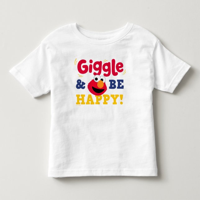 Lach und sei glücklich Elmo Kleinkind T-shirt (Vorderseite)
