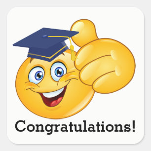 Lächelaufkleber Quadratischer Aufkleber