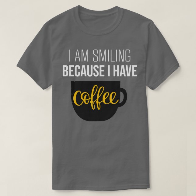 Lächelchen Kaffee T-Shirt (Design vorne)