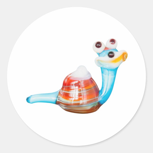 LÄCHELGLAS RUNDER AUFKLEBER (Vorderseite)