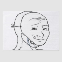 Lächelmaske Seidenpapier