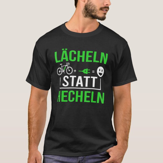 Lächeln anstatt elektrische Fahrräder E zu verstel T-Shirt (Vorderseite)