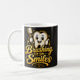 Lächeln auffrischen Süßes Zahnarzt-Geschenk Kaffeetasse