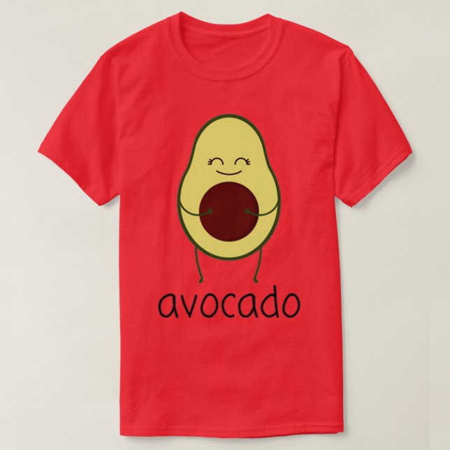 Lächeln Avocado 2 T-Shirt (Design vorne)