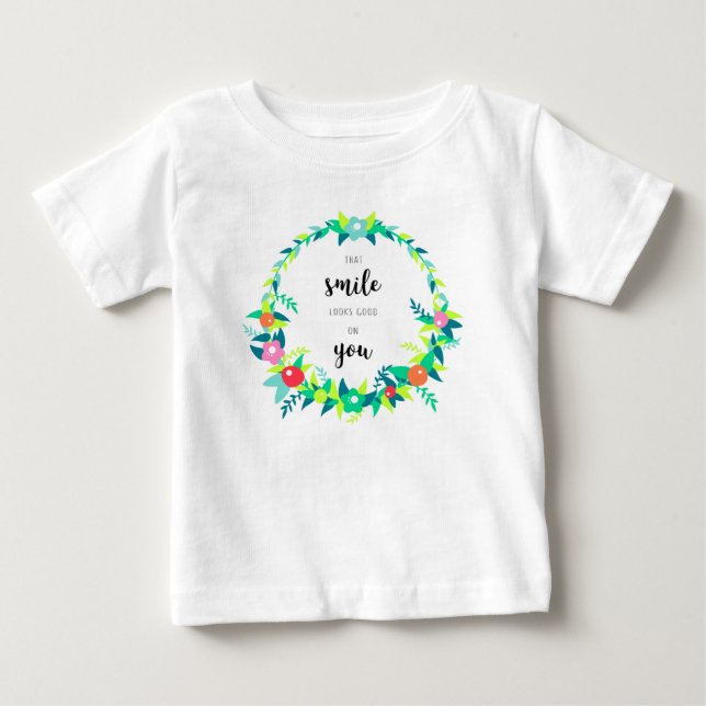 Lächeln Baby T-shirt (Vorderseite)