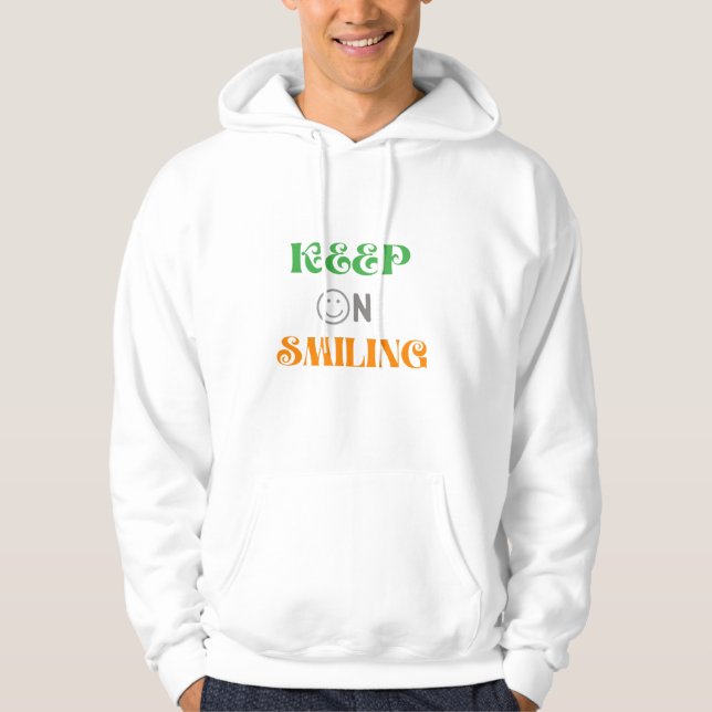 Lächeln behalten hoodie (Vorderseite)