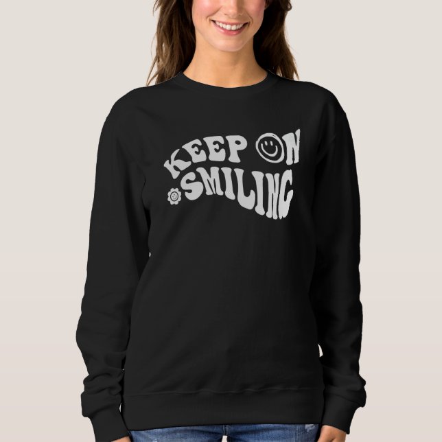 Lächeln behalten sweatshirt (Vorderseite)