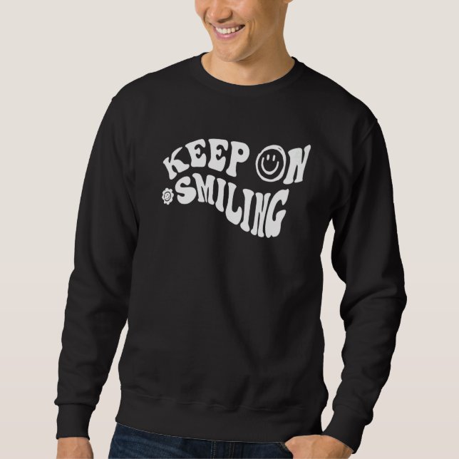 Lächeln behalten sweatshirt (Vorderseite)