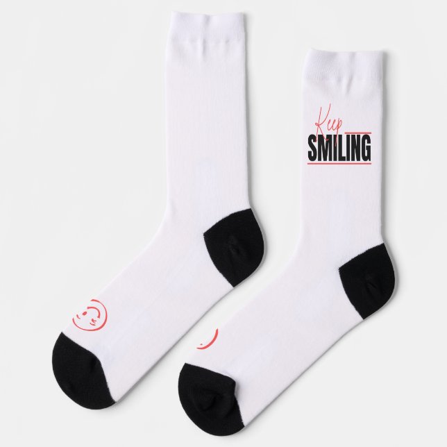 Lächeln Behaltend Buchstaben Socken (Linkes Detail)