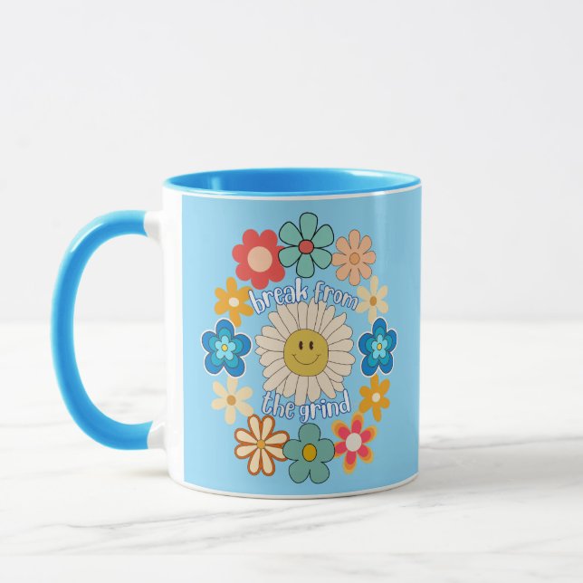Lächeln Blume 2 BFTG Kaffee Tasse (Links)