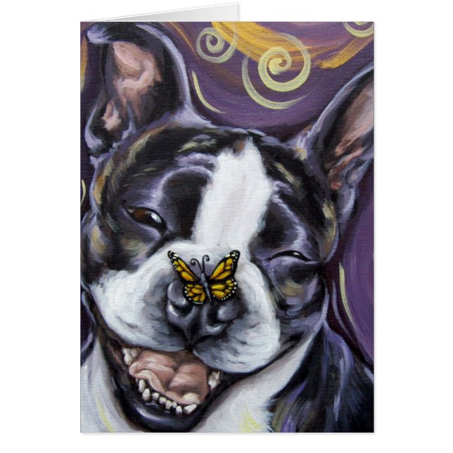 Lächeln Bostons Terrier (Vorne)