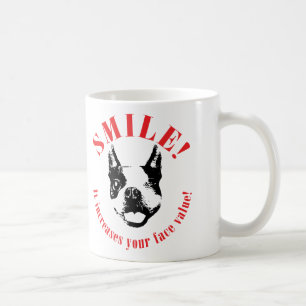 Lächeln Bostons Terrier - Nominalwert Tasse