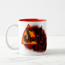 Lächeln, Cher:) Zweifarbige Tasse