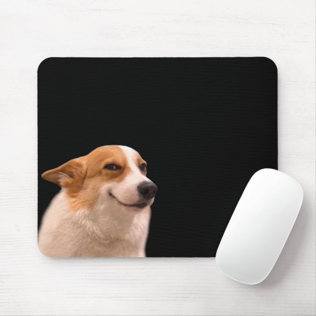 Lächeln Corgi Meme Mouse Pad Mousepad (Mit Mouse)