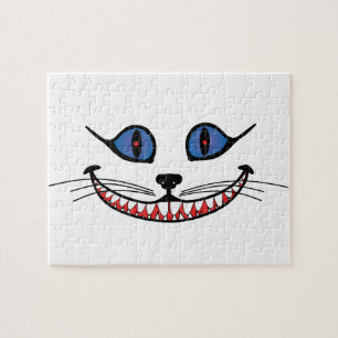 Lächeln der Cheshire-Kat BLAU Puzzle