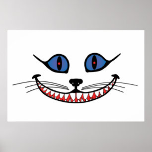 Lächeln der Cheshire-Katze GROß Poster